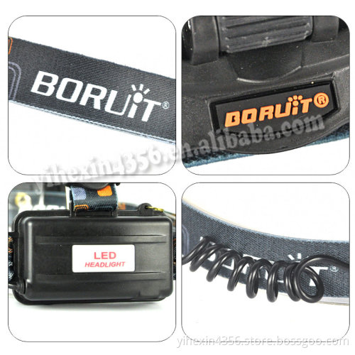 Boruit Headlamp 1600LM Purple Light UV LED Headlamp